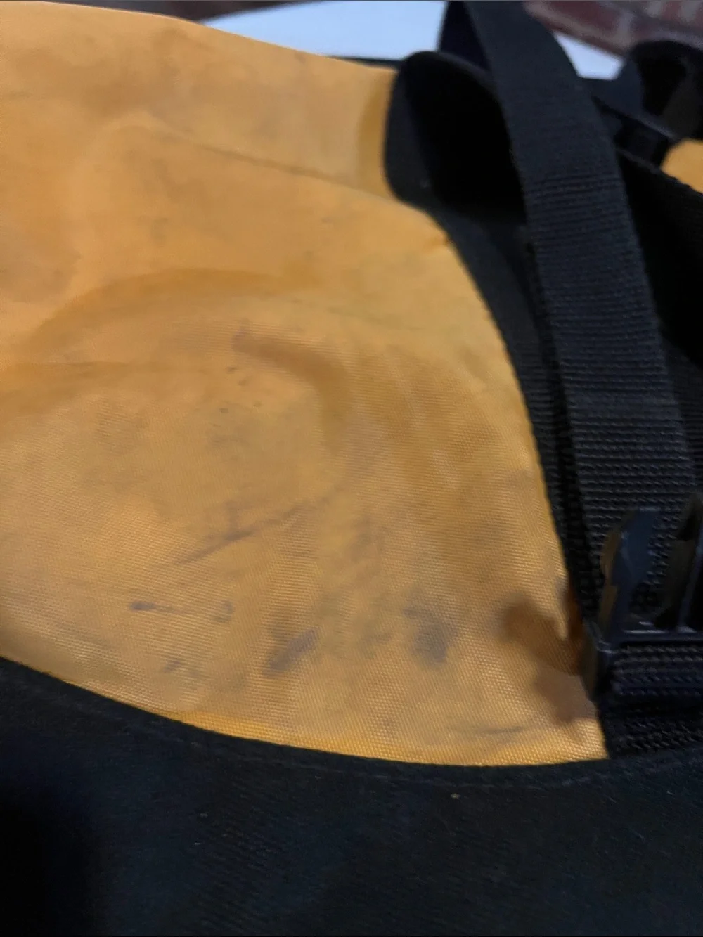 L.L. Bean Yellow and Black Duffel